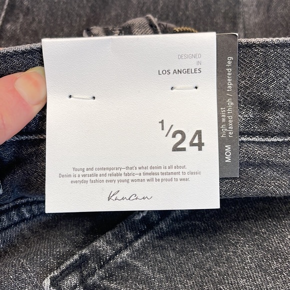 KanCan by Vici Dolls High Waist Mom Distressed Denim- “Kash” - Picture 4 of 7